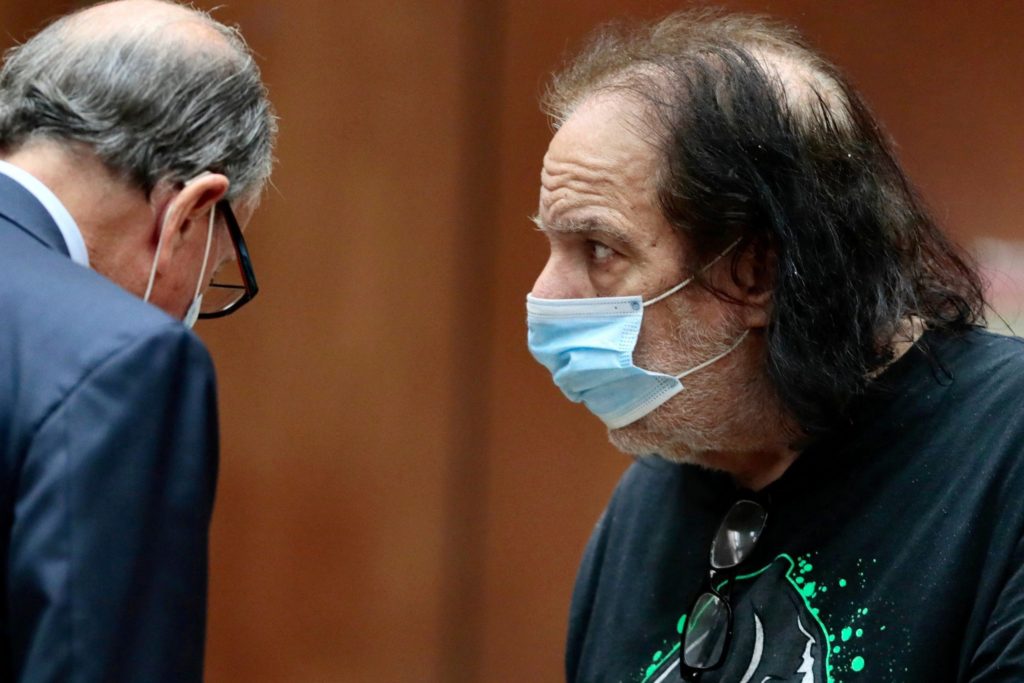 Ron Jeremy in court, 2020.